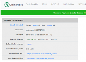OnlineNaira account verifications step 1